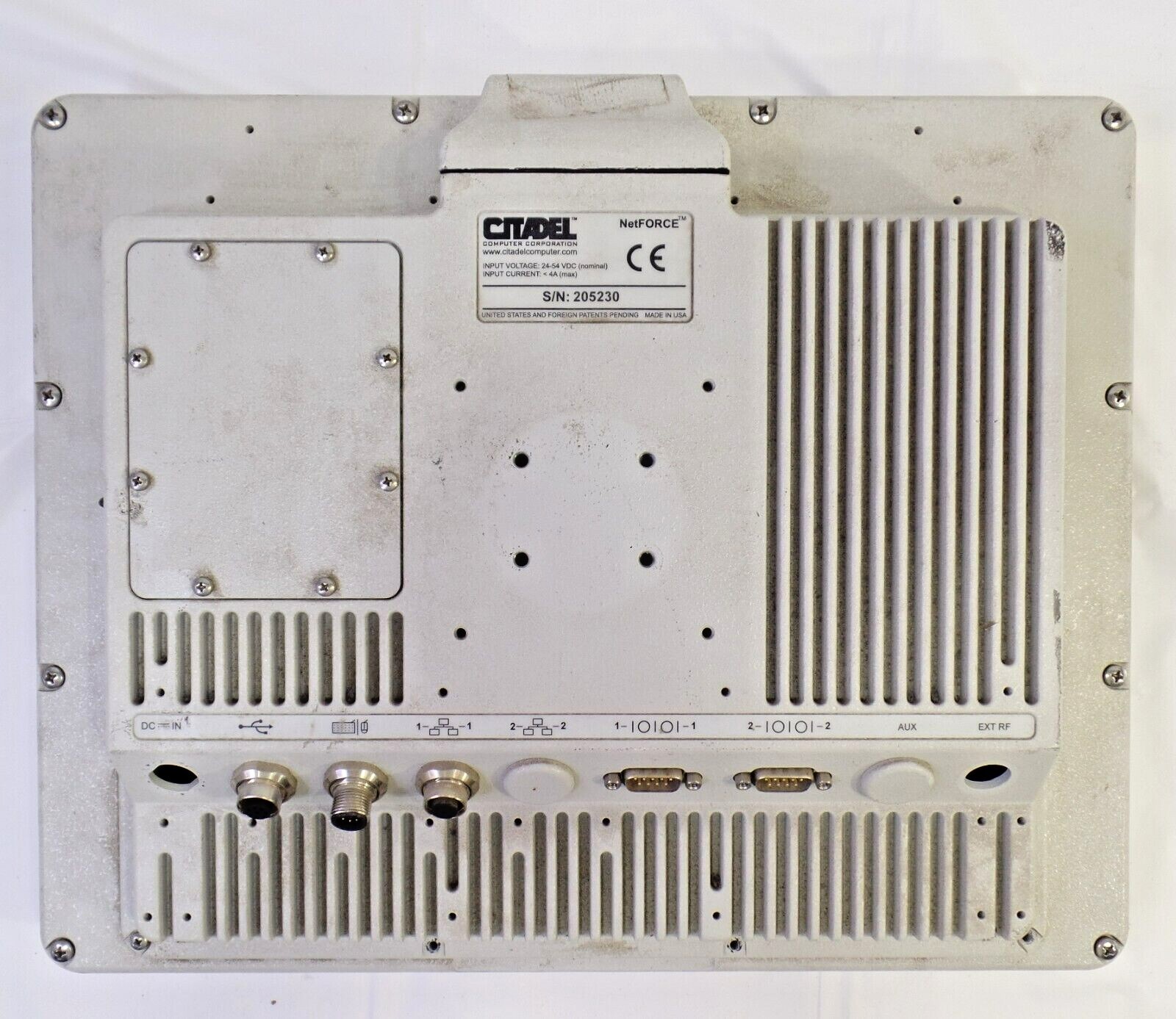 Citadel Netforce Rugged Industrial Computer Monitor BAD Screen~ PARTS/ REPAIR