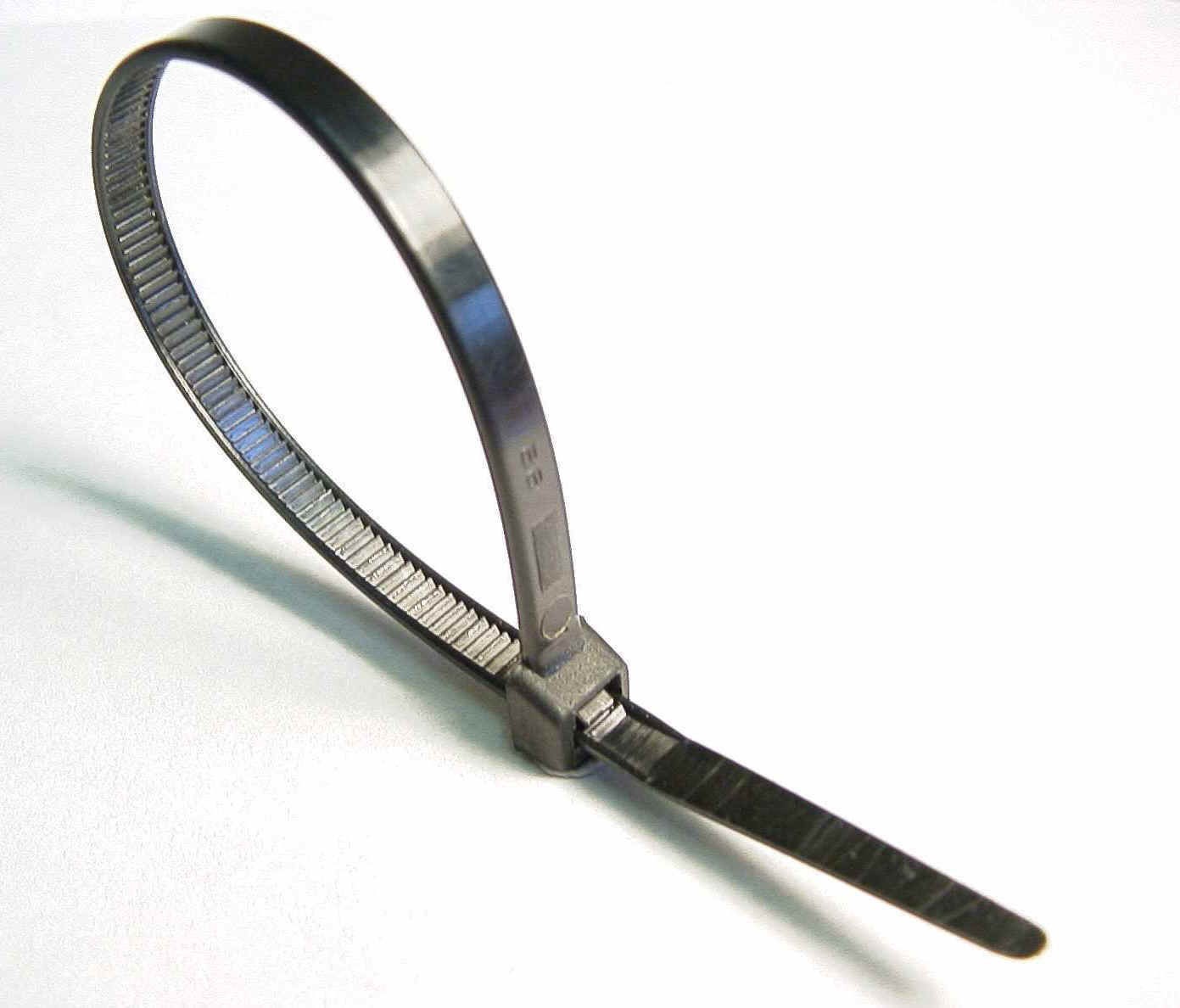 1000 PCS 4″ Black Cable Wire Tie 18 Lbs Zip Nylon SALE Secure Fastening Tool