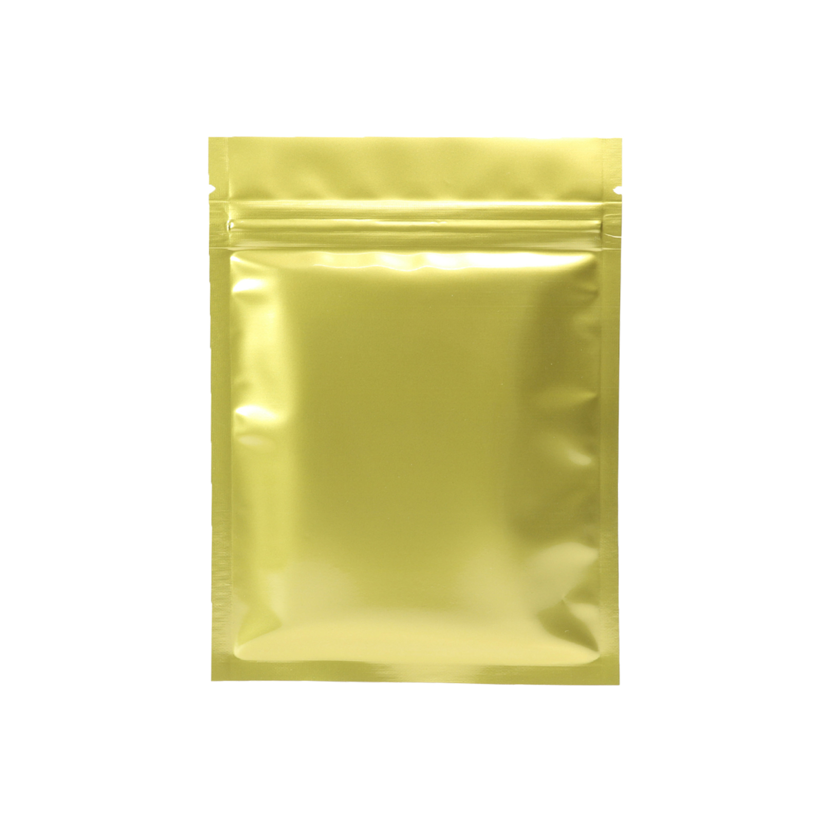 100/500 Glossy Gold Smell Proof Mylar Foil Bags Resealable Zipper Seal Pouch
