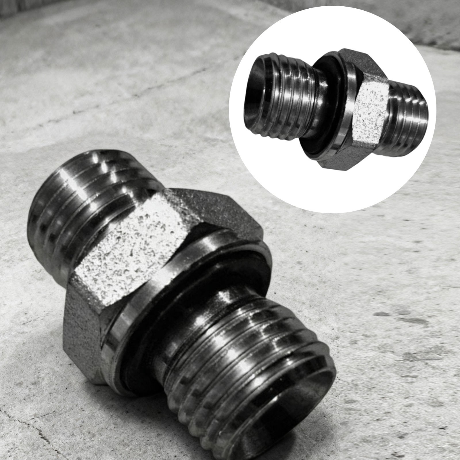 5pcs M14x1.5 For Chinese Mini Excavator 2353 L Union Hydraulic Adapter Fitting