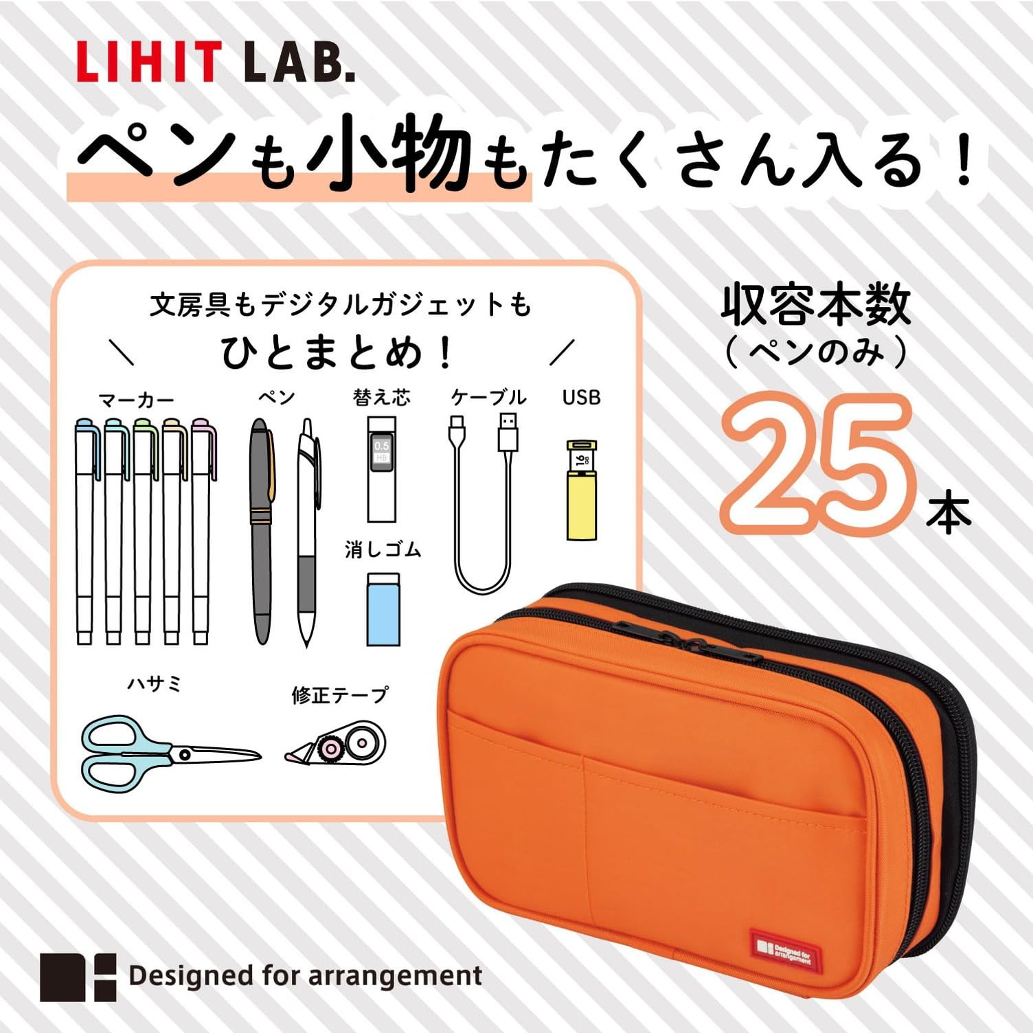 Large Capacity Double Zipper Pencil Case For Office College, Big Capacity 6 C…