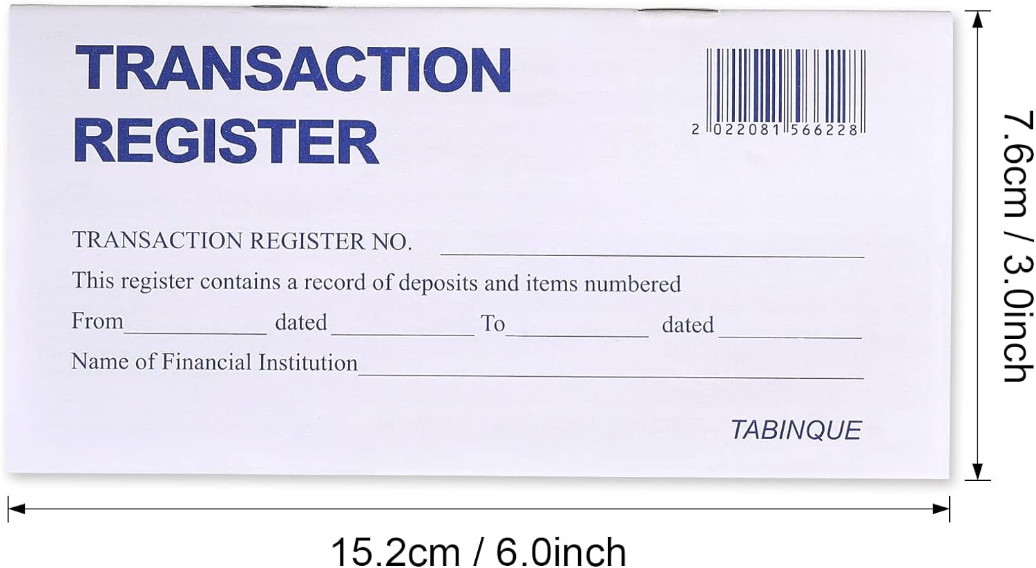 24 PCS Checkbook Registers Easy to Read Personal Check Registers