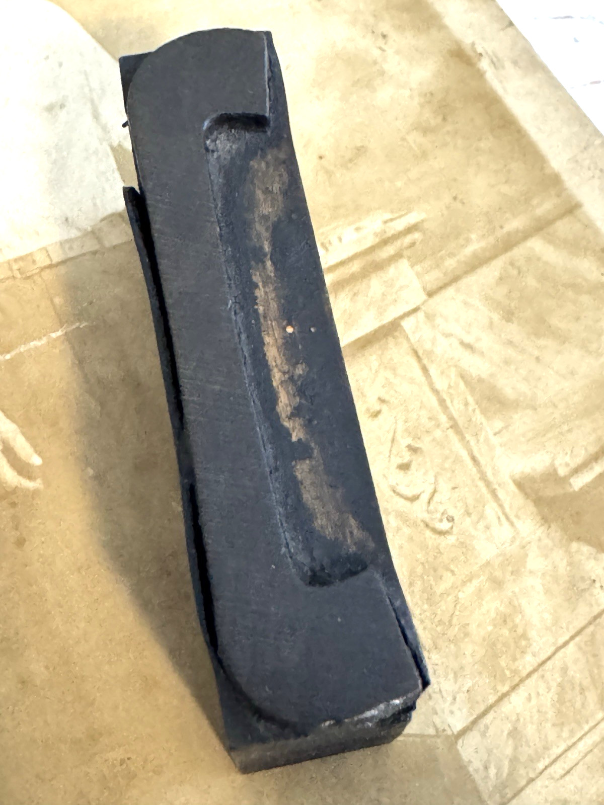 Vintage Letterpress WOOD LETTER C Condensed PRINT TYPE Printing Print 2″