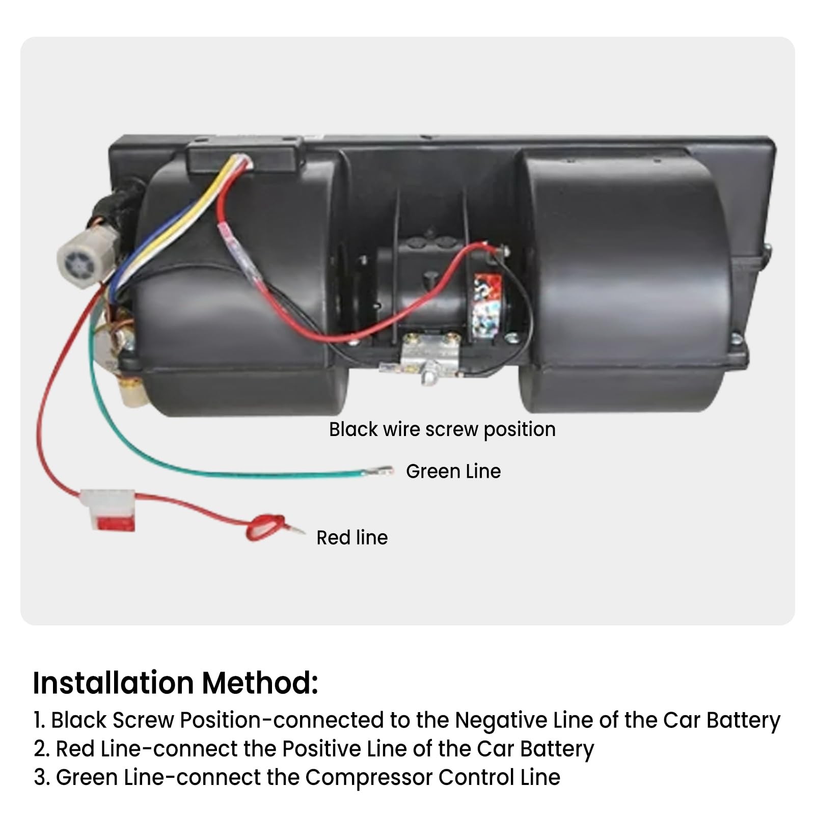 Air Conditioner UN, Car Air Conditioner 12V 30W A/C 32 Pass 4 Way Coil