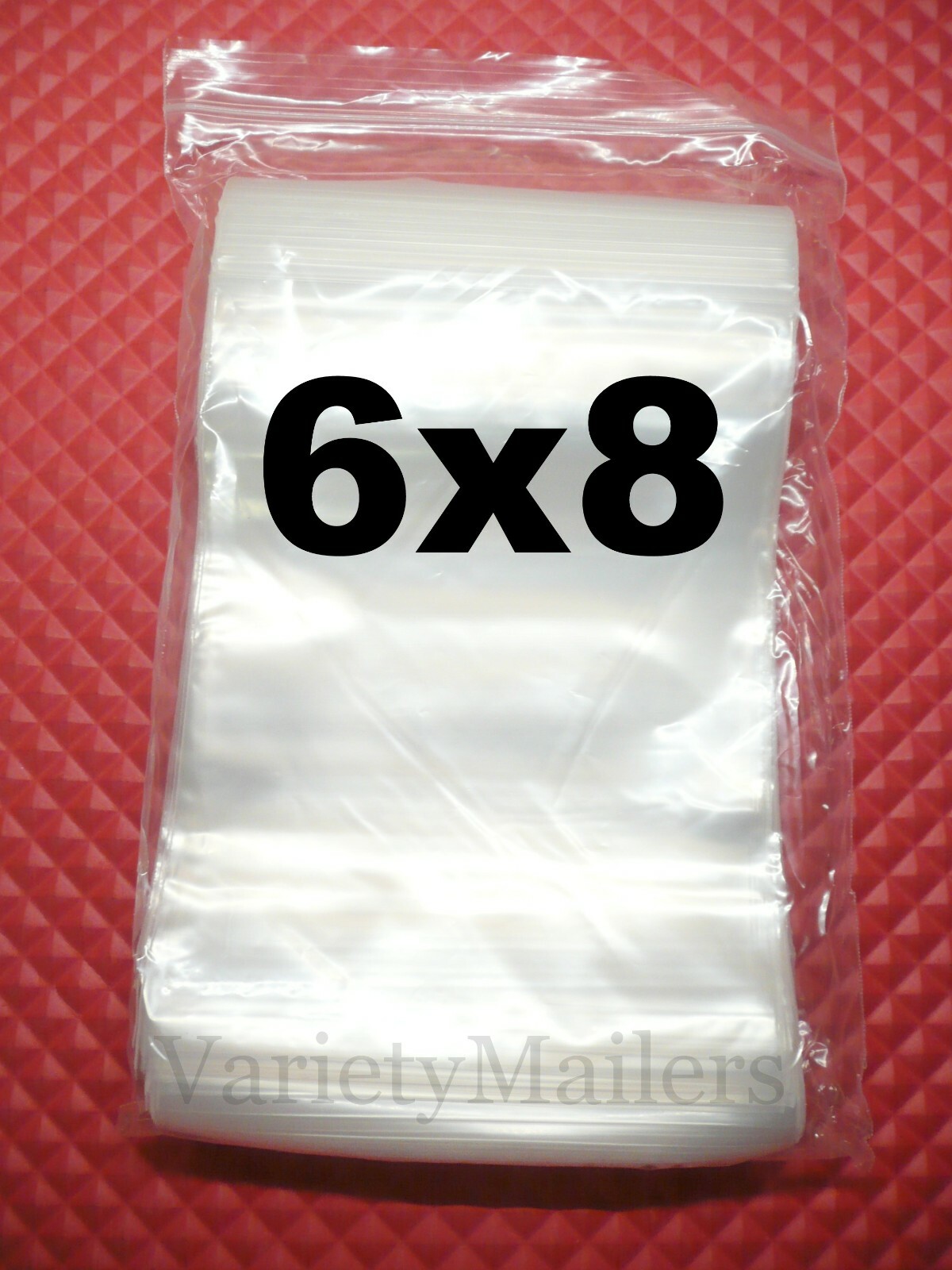 100 Reclosable Storage Bags 6”x 8” Clear 1.4 Mil Pint Size Zip-Top Baggies 6×8