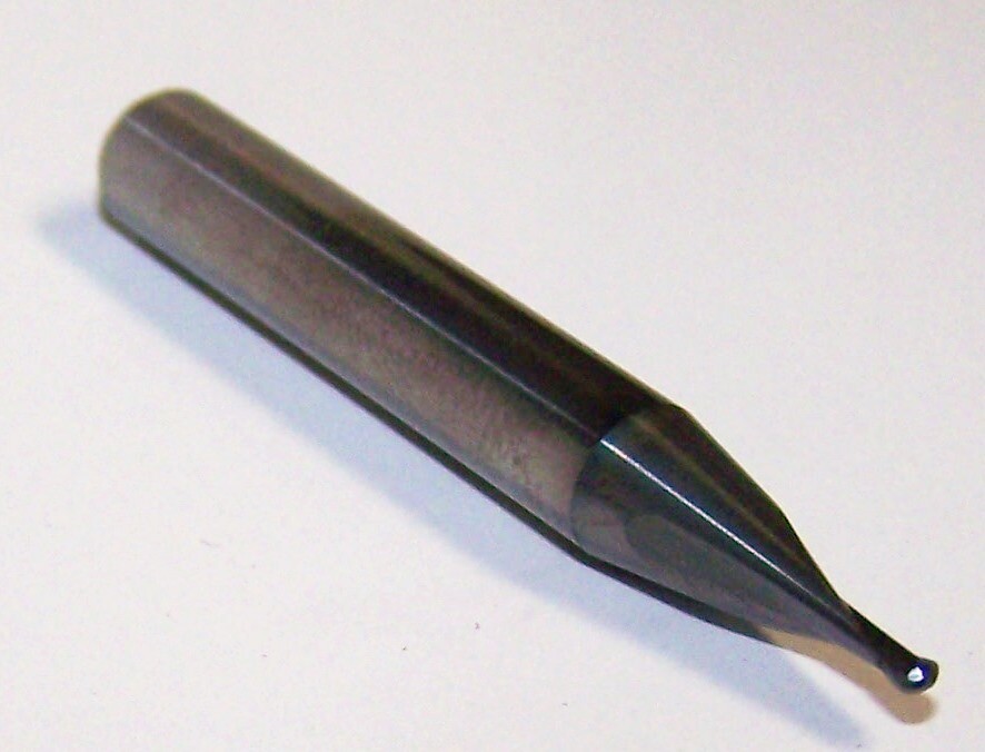 1.60mm (.0630″) CARBIDE BALL END MILL 2 FLUTE 6mm SHANK KYOCERA 1625-0630J063S