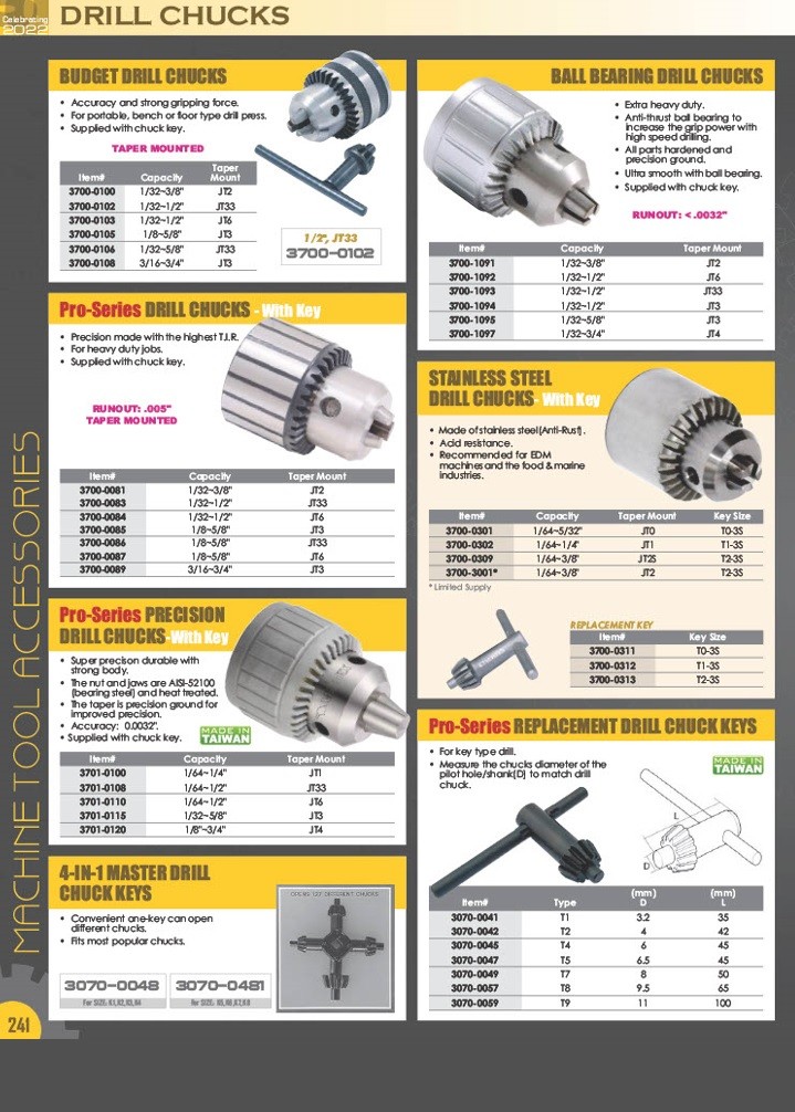 1/2″ TO JT3 DRILL CHUCK ARBOR (3700-0178)