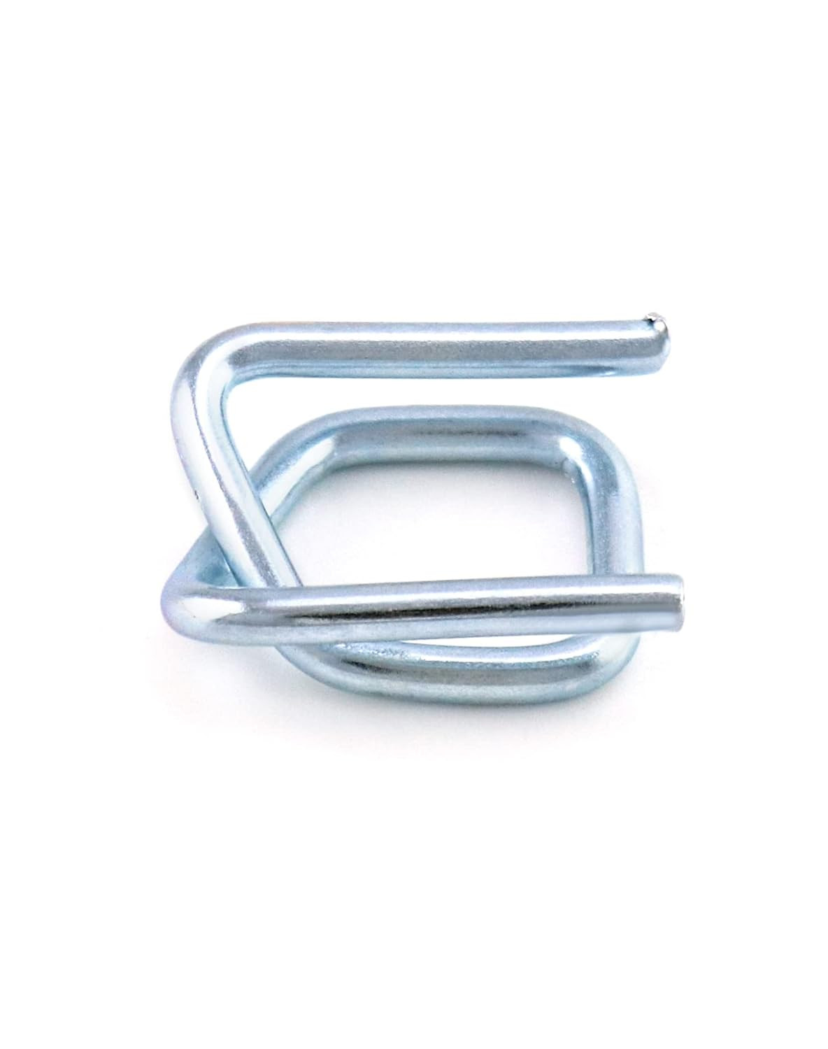 50PCS 1/2” Metal Wire Buckles for Polypropylene Cord Strapping Silver Steel