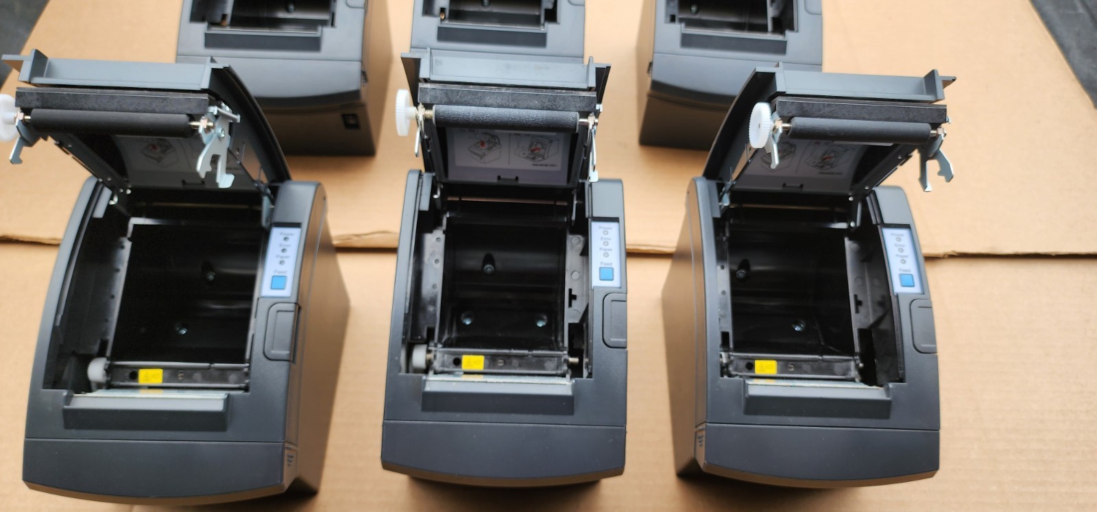 6 NCR Bixolon SRP-350 Plus III Direct Thermal Receipt POS Printer USB LAN Serial