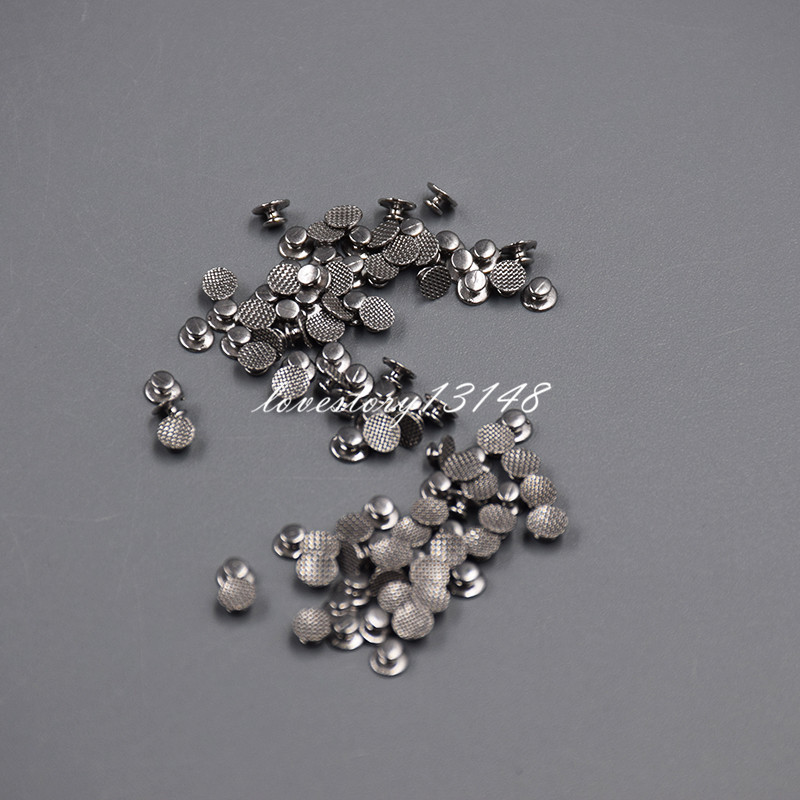 100 Pcs/10Packs Dental Orthodontic Lingual Buttons Bondable Round Base Monoblock
