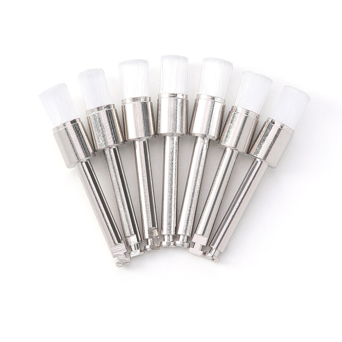 100 Pcs Dental Prophy Polishing Brush Nylon Bristle Flat/Tapered Prophylaxis RA