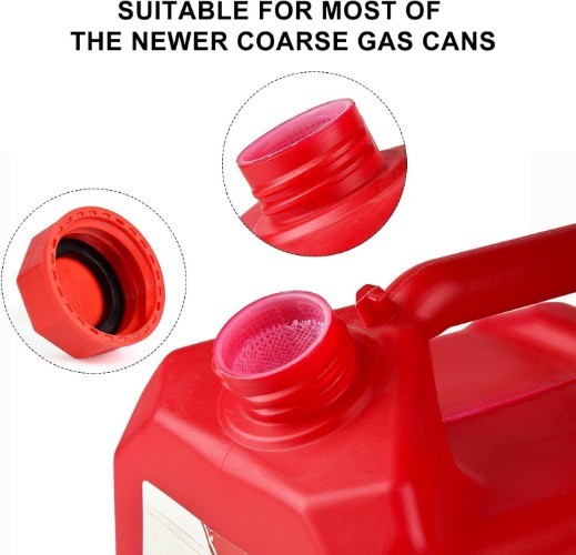 Gas Can Cap Replacement (2 Kit-Red), High Compatibility Size: 2 kitsColor: Red