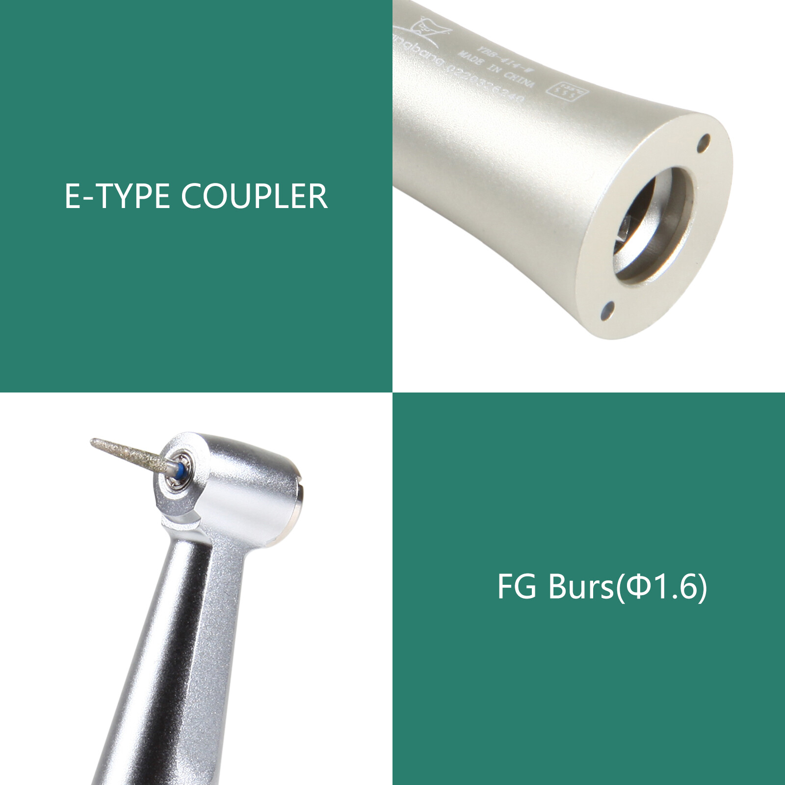 NSK Style Dental Slow/Low Speed Push Contra Angle Handpiece Fit FG 1.6mm Burs