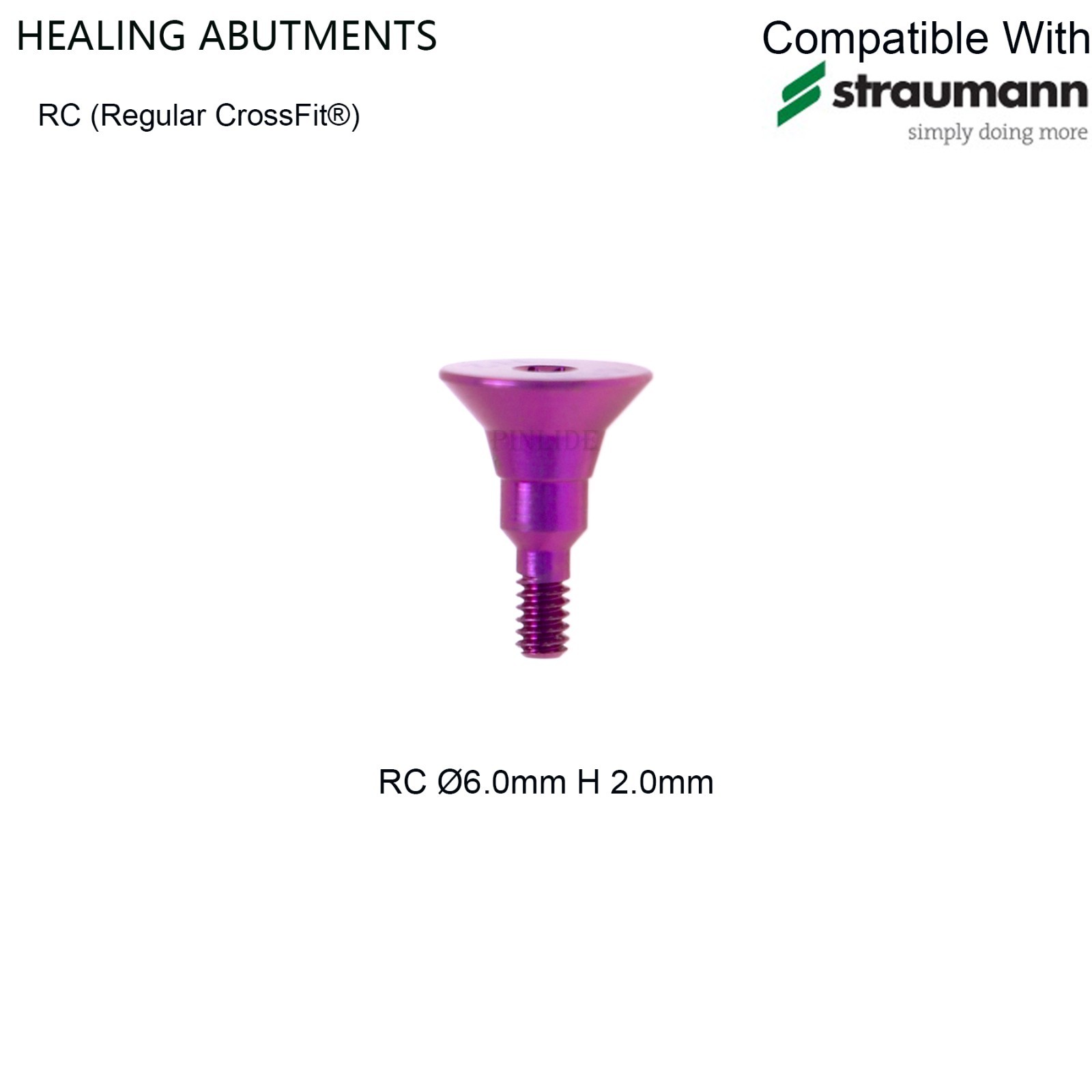 US Dental Healing Abutment Closure Compatible With Straumann ITI BoneLevel NC/RC