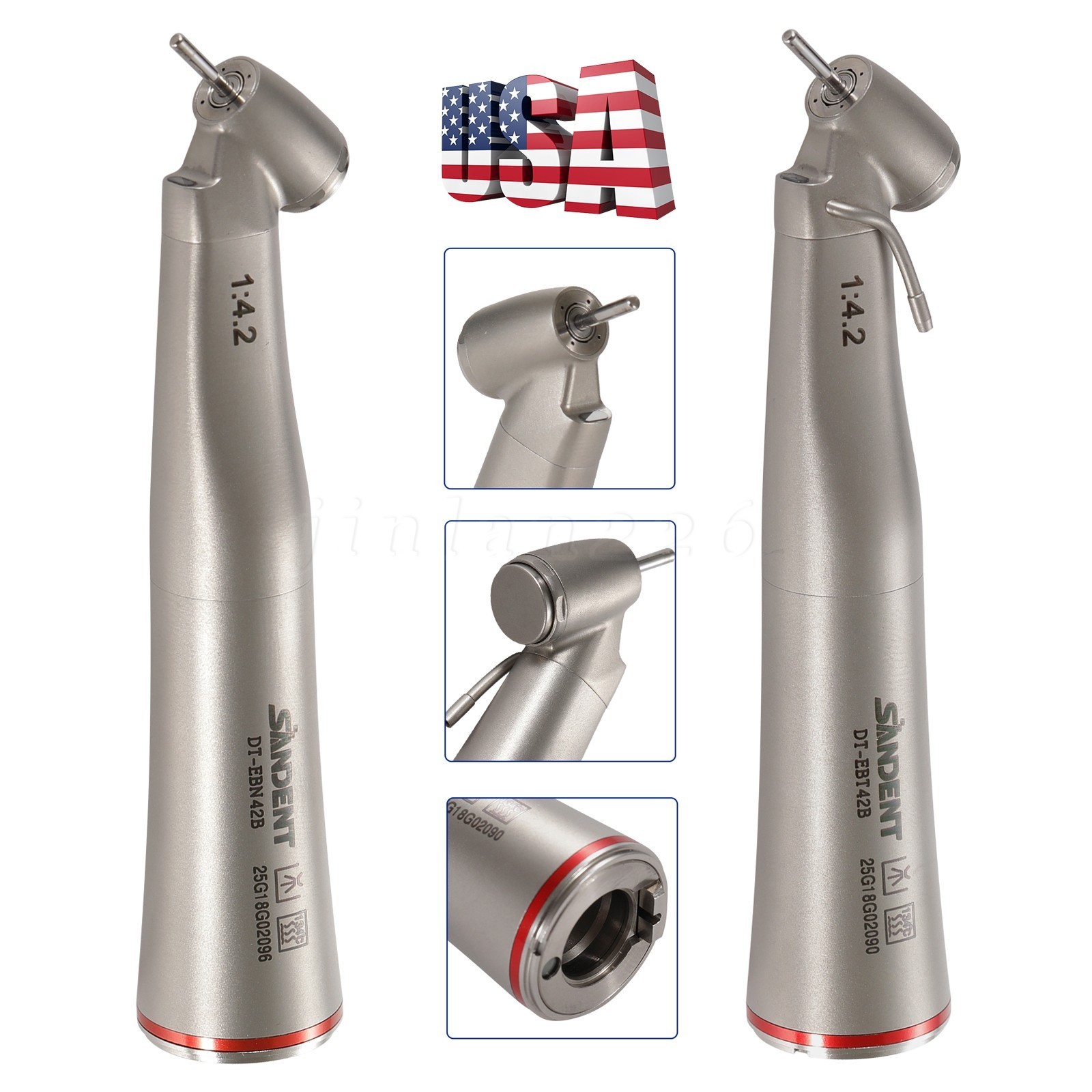 Dental 45° Angle Electric Handpiece Surgical 1:4.2 Fiber Optic NSK Ti Max Z45L