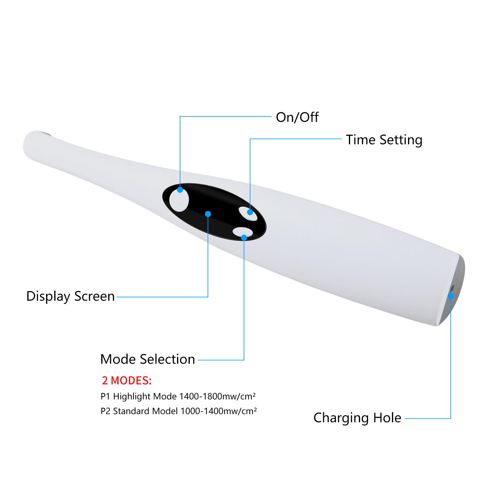 Dental Woodpecker iLed Style Curing Light 3 Sec Resin Cure Lamp Cordless LED sa