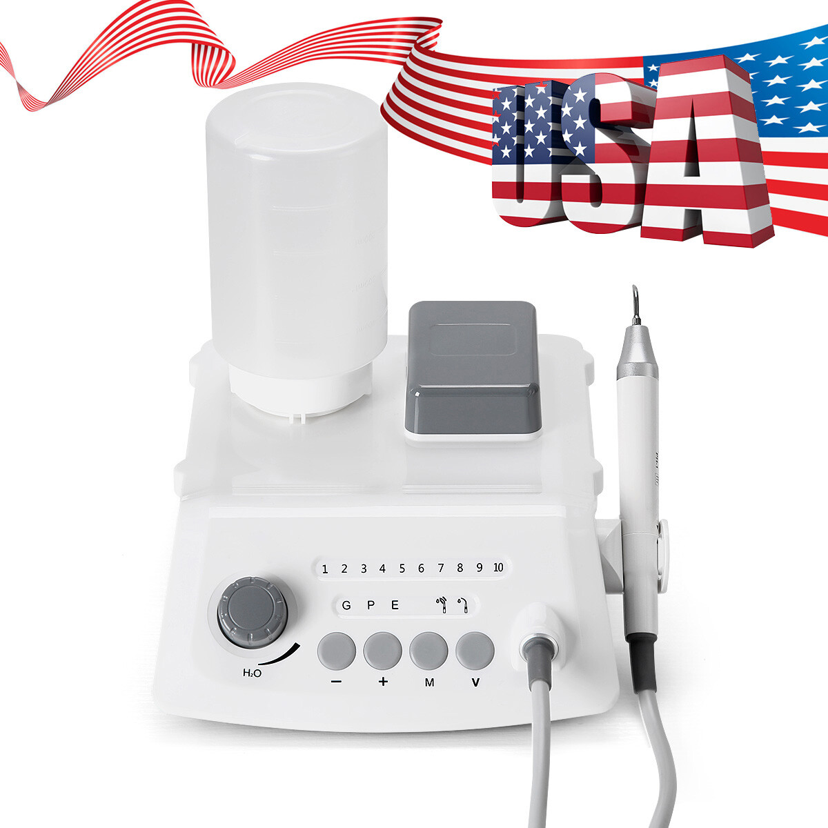 Dental LED Ultrasonic Piezo Scaler /Mobile Trolley Tool Cart Auto Water Supply