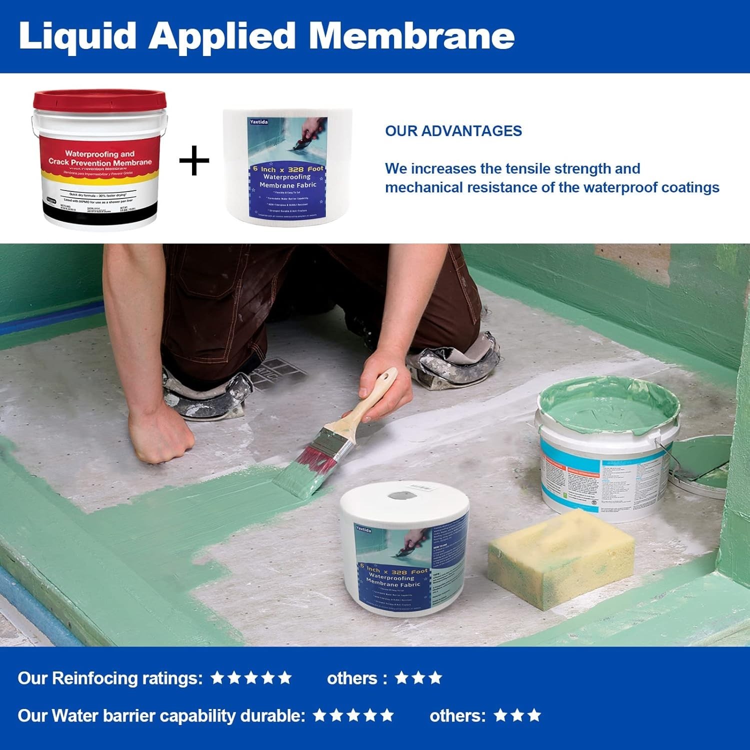 High Compatibility Fiberglass Fabric for Waterproof Coatings
