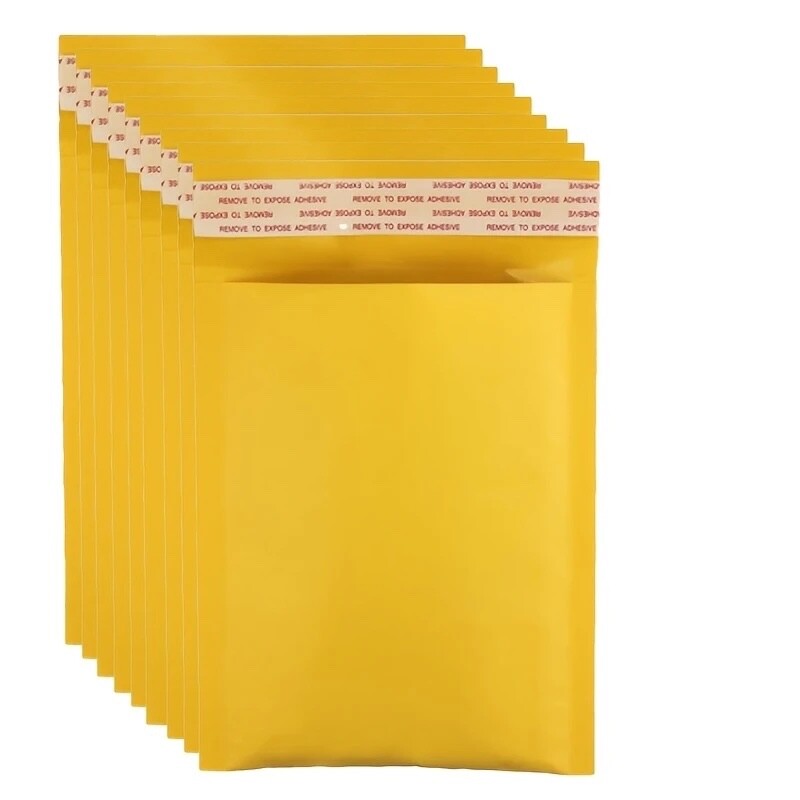 6×10 Kraft Bubble Mailers Padded Envelope Shipping Bags Seal 50/100/200/500