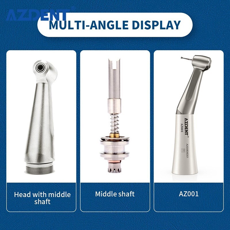 Joydental Dental Low Slow Speed Handpiece Contra Angle Straight Air Motor 2 Hole