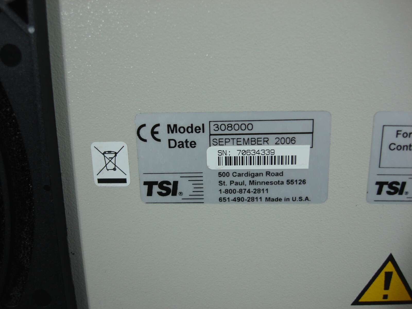 TSI 3080 Electrostatic Classifier 3085 Differential Mobility Analyzer nano DMA