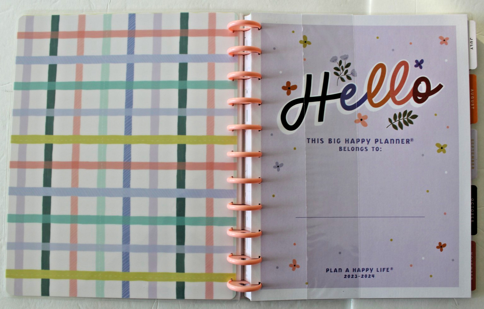 Happy Planner Big Vertical Layout Love Every Season July2023-June2024