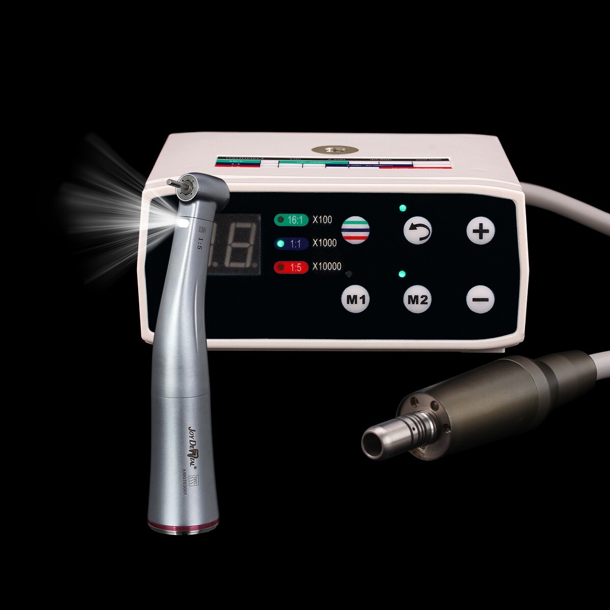 Dental Brushless LED Electric Micro Motor+ 1:5 Increasing Fiber Optic Handpiece