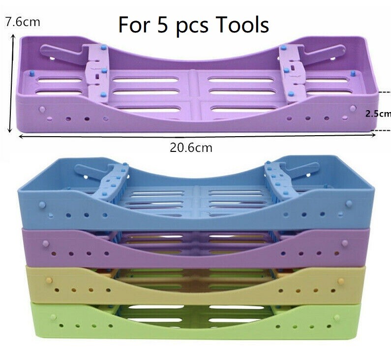Dental Plastic 135°C Sterilization Box Holders Cages Autoclavable Instrument