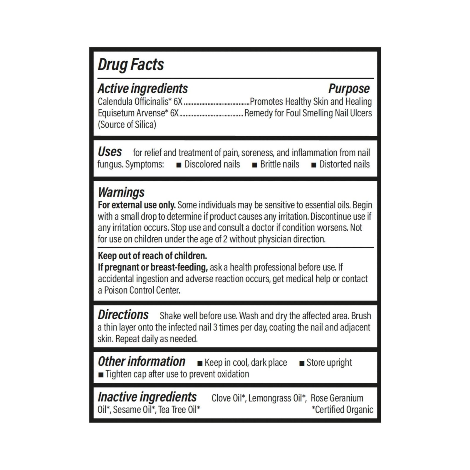 Forces Of Nature Toenail Nail Fungus Treatment Organic Antifungal Restores