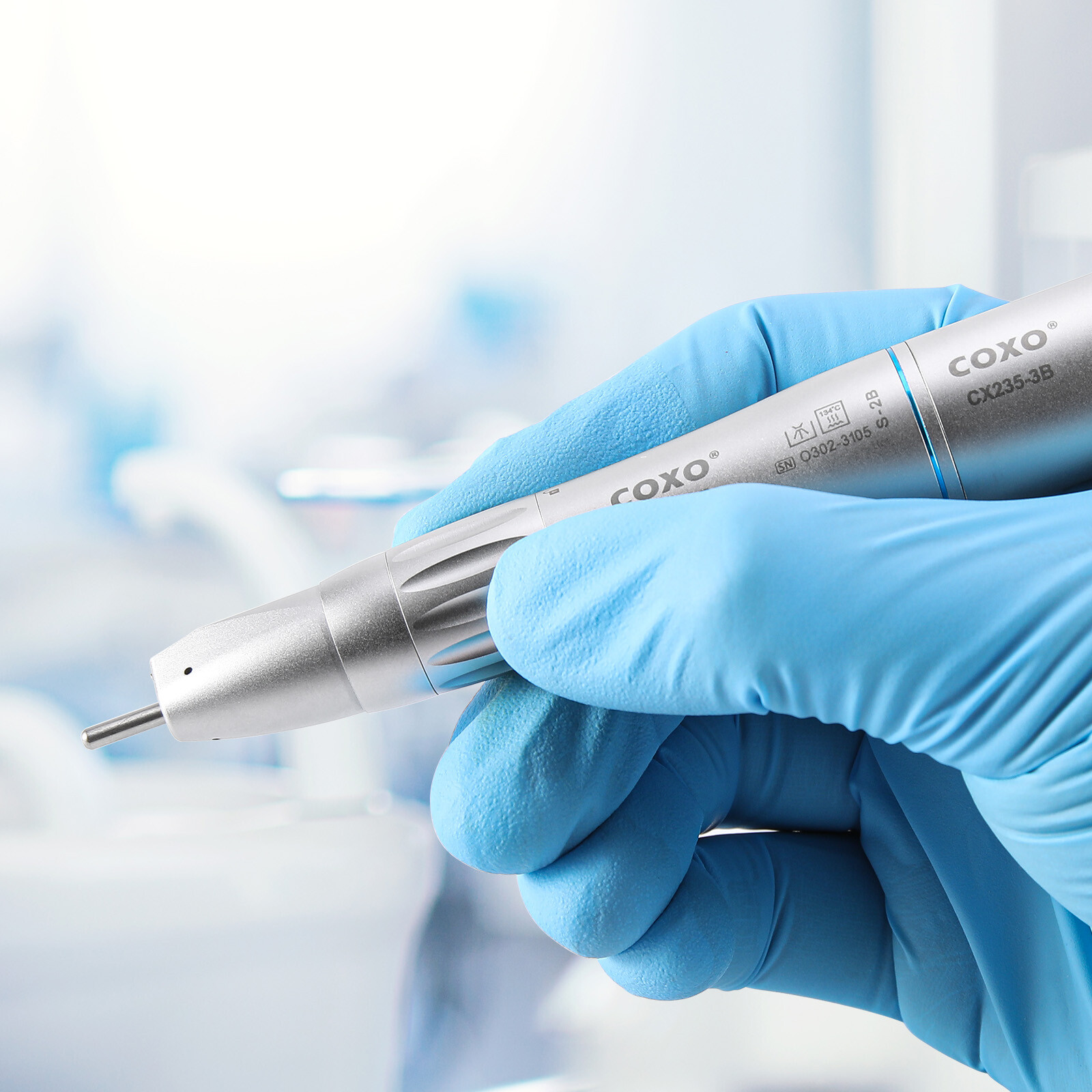 COXO Dental Low Speed Inner Water Straight/Contra Angle/Air Motor Handpiece 4H