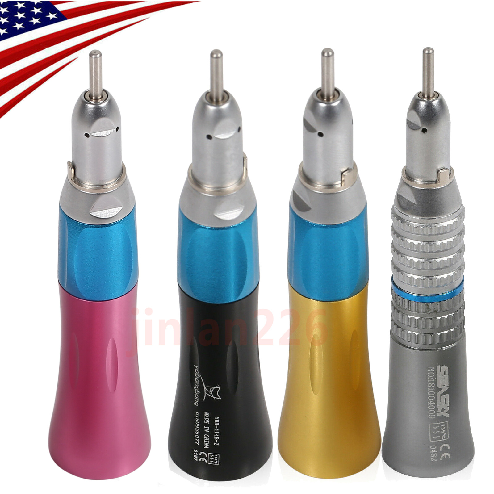 Estilo NSK Dental Baja Velocidad pieza de mano Contra Angulo Motor de aire Kit