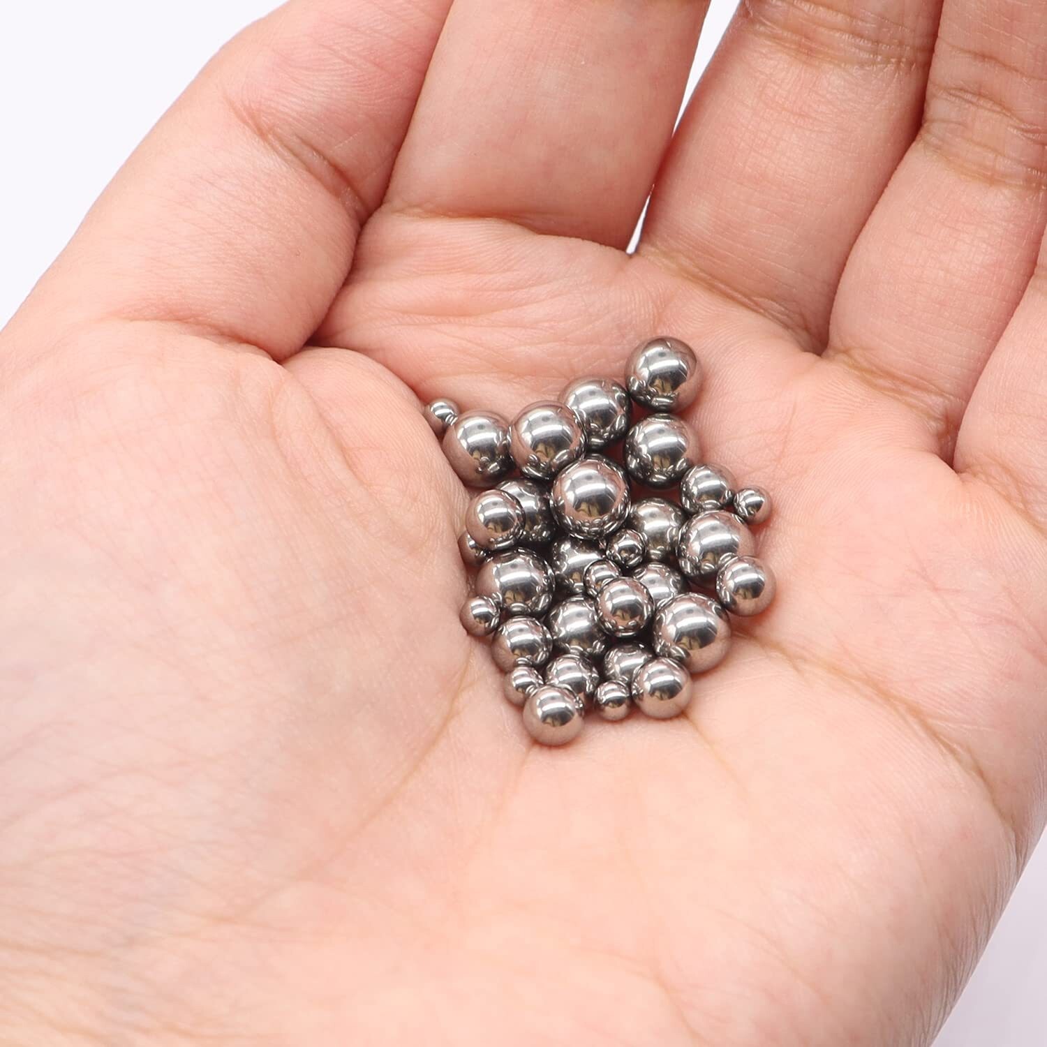 600pc Stainless Steel Bearing Balls 1mm-8mm 12 Size Metric Assortment Kit