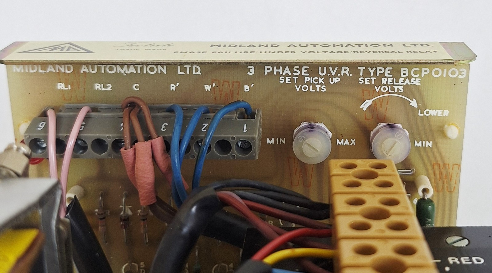 Midland Automation BEP0103 Undervoltage Reversal Relay 380-440V 50-60Hz 3P
