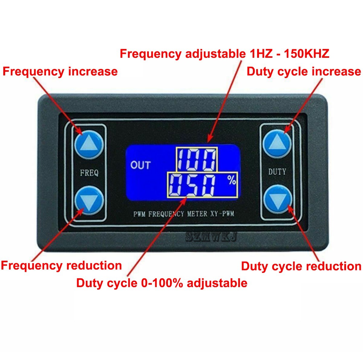 US Signal Generator Module Adjustable PWM Pulse Frequency Duty Cycle Square Wave