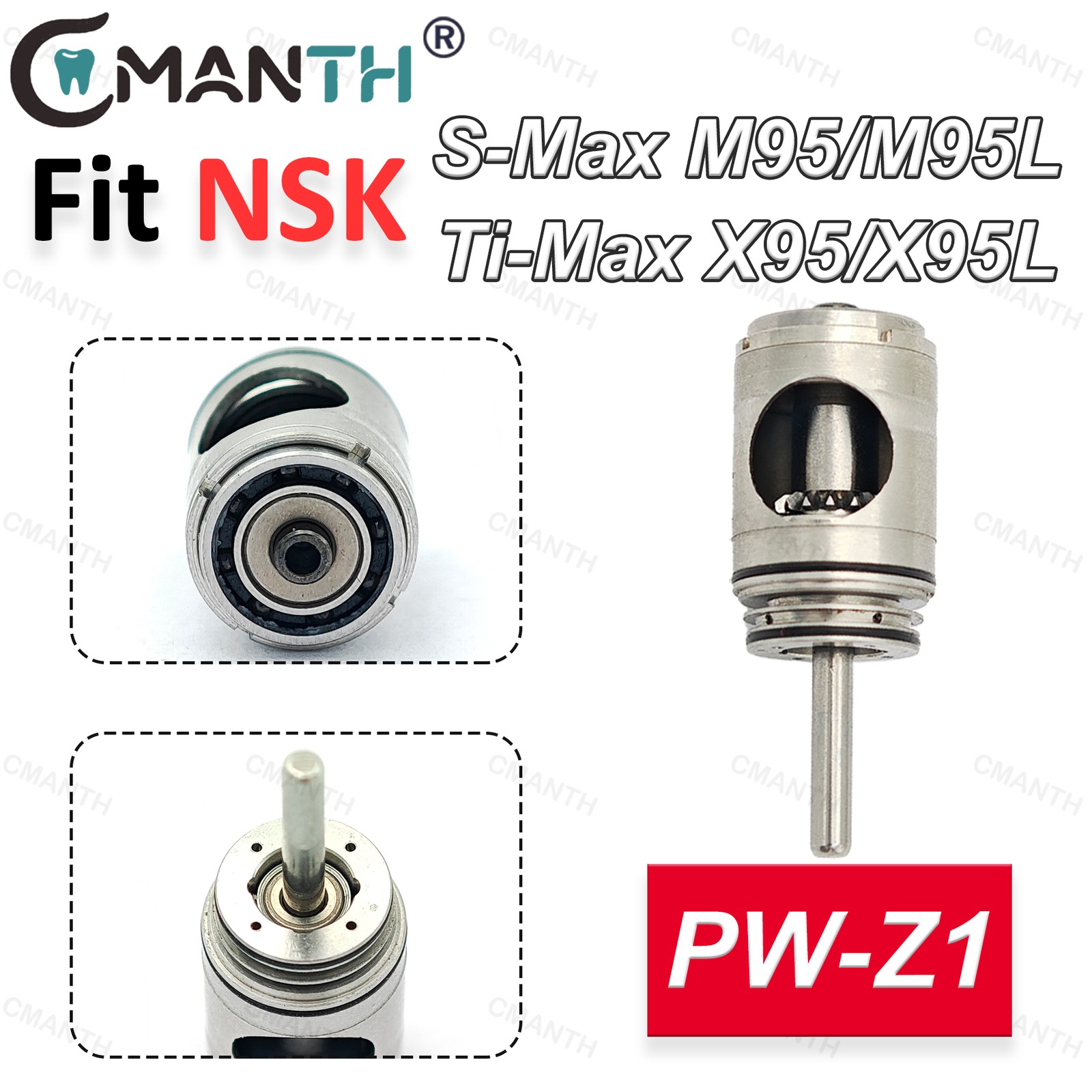 US Dental Handpiece Rotor Cartridge Rotor For NSK S-Max M95L M95 Ti-Max X95L X95