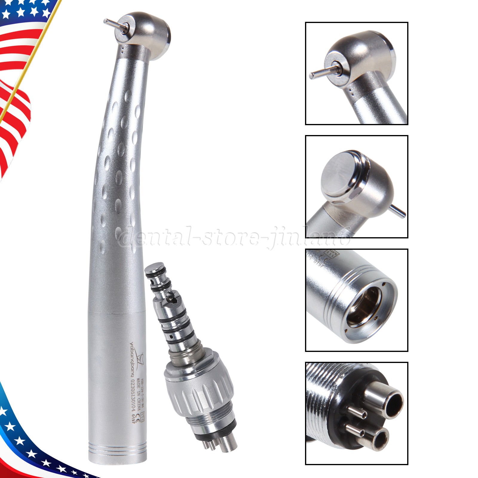 YABANGBANG Dental High Speed Handpiece with 4Hole Swivel Coupler For KaV GD4