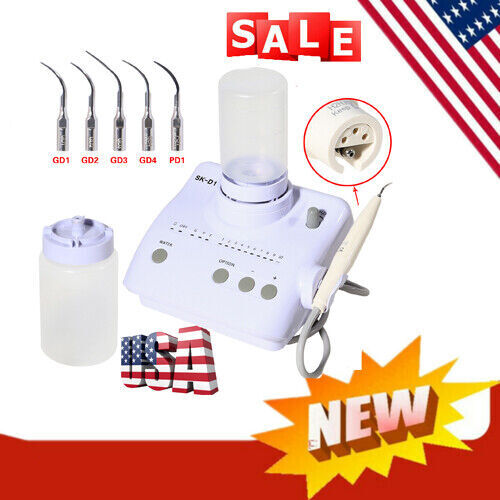 Portable Dental Ultrasonic Piezo Scaler fit DTE handpiece w/ 2*Bottles SK-D1 NEW