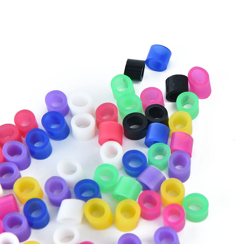 10Packs Dental Autoclavable 135ºC Bands Ring Recognition Silicone Color Large