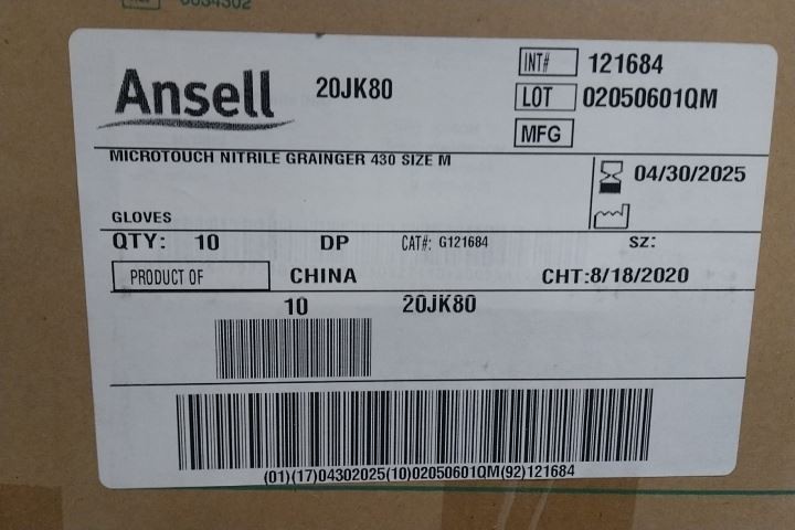 Micro-Touch 313021 Case of 10 Boxes (200/Box) Size M/Size 8 Disposable Gloves