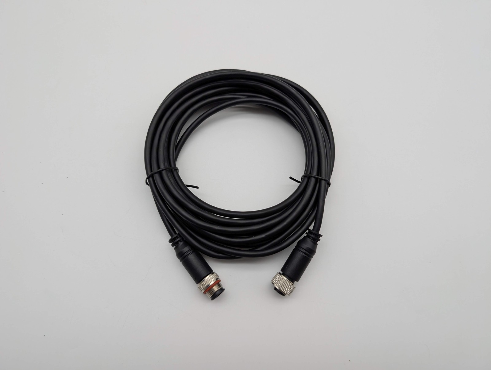 M8 6 Pin Male to 6 Pin Female Extension Cable 15ft IP67 EC1-0015