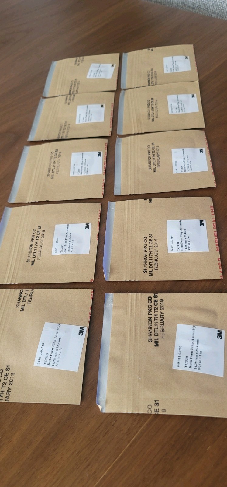 3M TC330 Roto Peen Flap Assembly 048011-03760 (10pack),free Shipping.