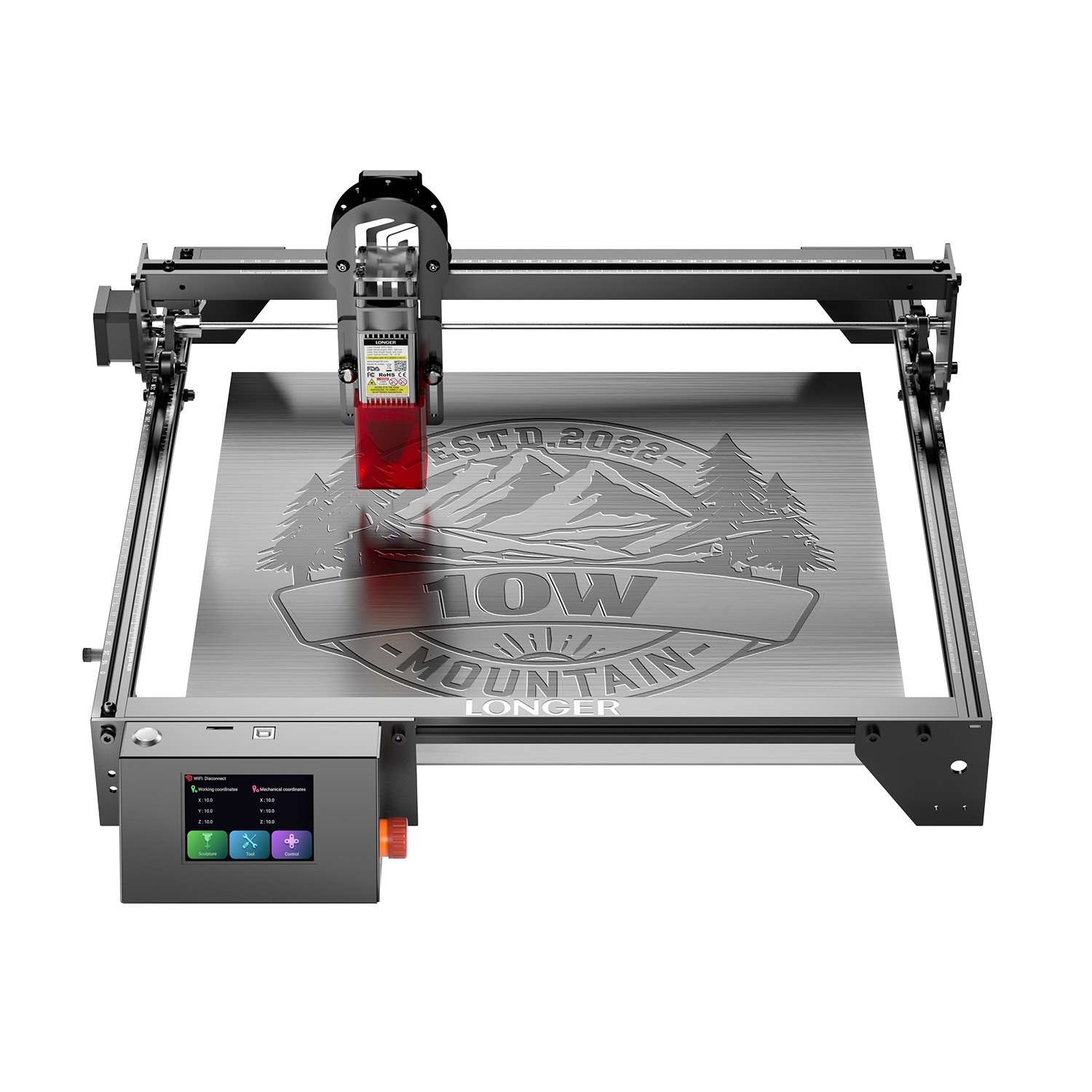 Longer RAY5 10W Laser Engraver, 24,000 mm/min speed, Laser Cutter?