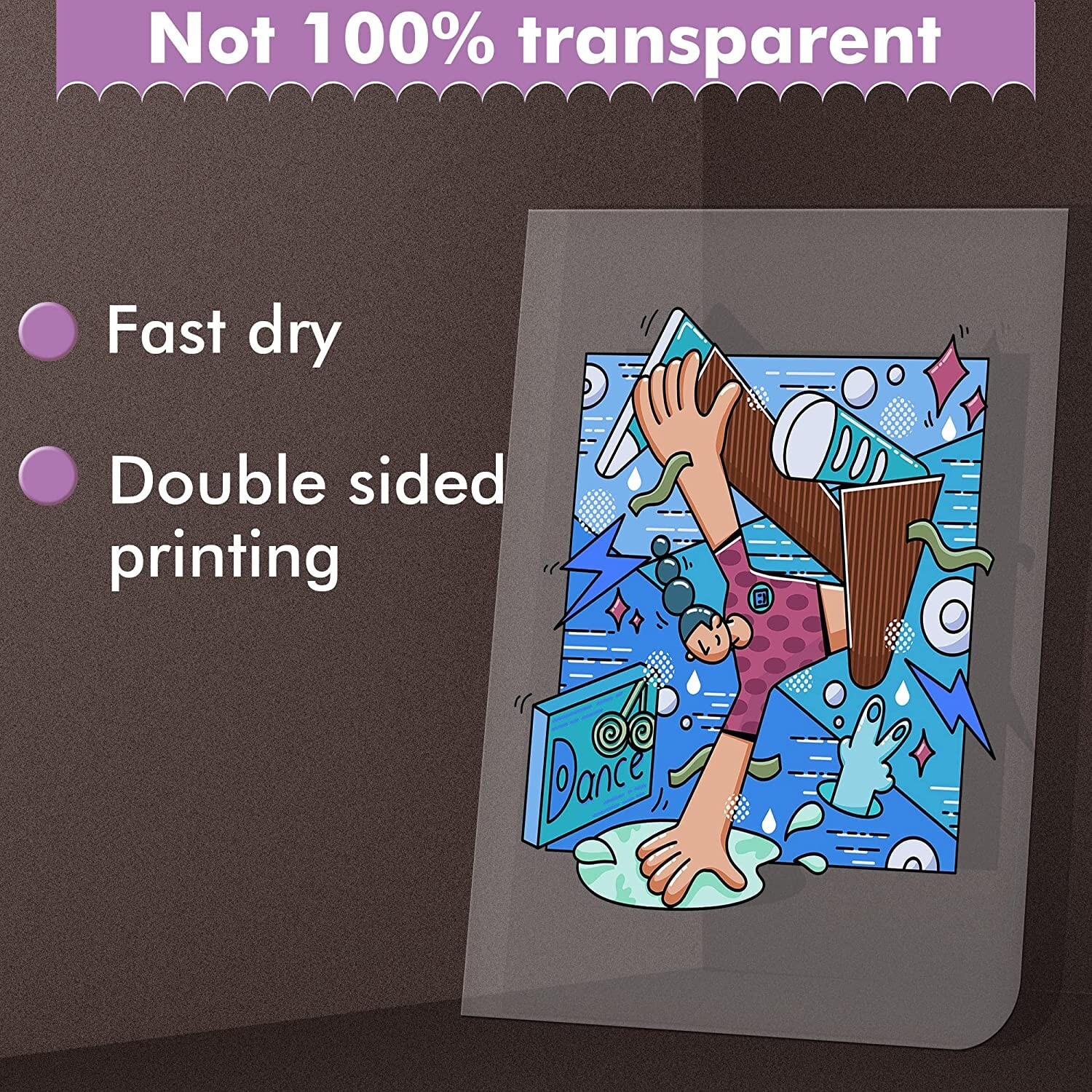Koala Transparency Film 8.5×11 100 Sheets 100% Clear Film Laser Printer Copier