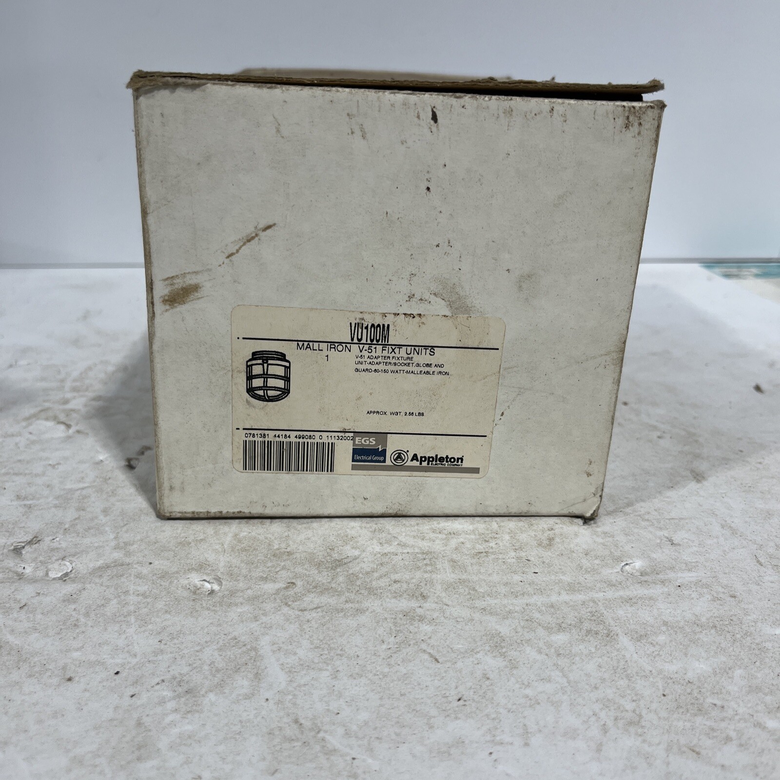 Appleton VU100M Unit Adapter & Guard 60 to 150w 150 VAC for V-51 Fixtures