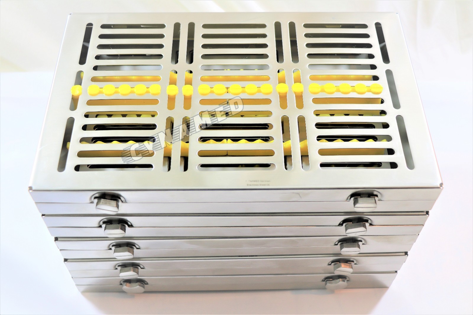 DETACHABLE 5 DENTAL SURGICAL AUTOCLAVE STERILIZATION CASSETTES FOR 20 INSTRUMENT