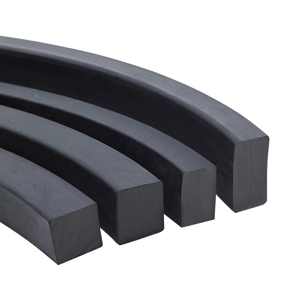 Black Nitrile Rubber NBR Solid Square Cord Gasket Oil Seal Sealing Strip