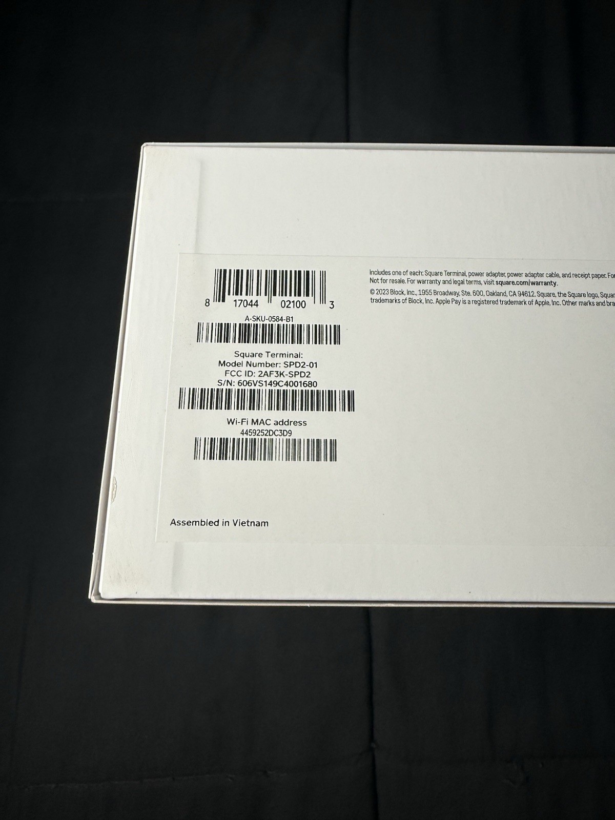 Square Terminal – Credit Card Machine | Mobile POS SPD2-01 ?Sealed?