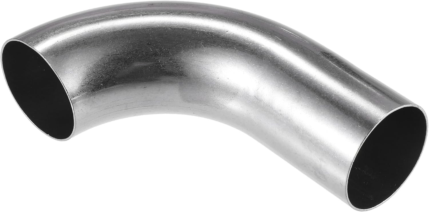 Bend Elbow Pipe Tube, 1.5″ OD 4.72″ 2.95″ Leg 90 Degree DIY Exhaust Pipe Interco