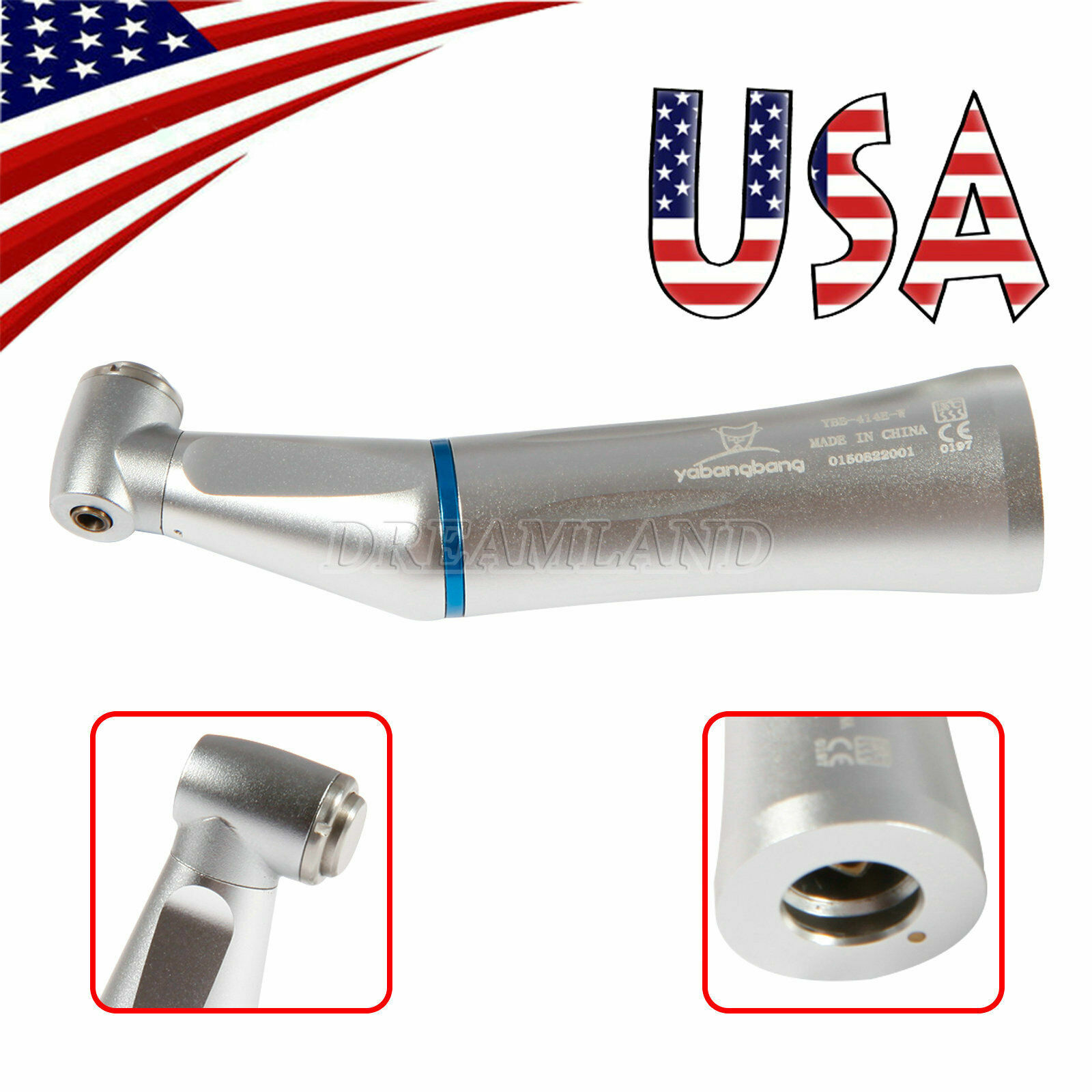 USA NSK Style Internal Water Spray Dental Low Speed Contra Angle Handpiece C-D4