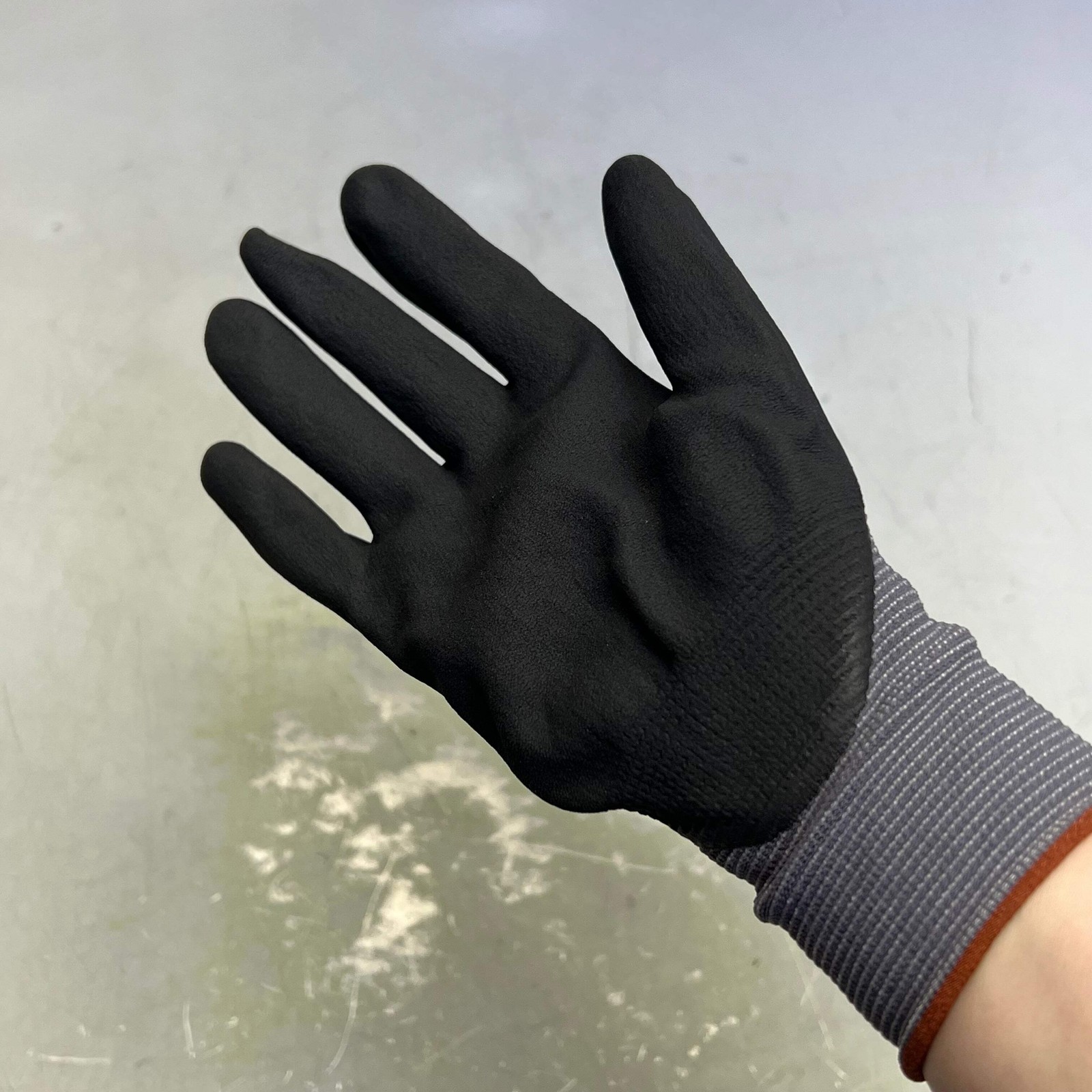 ATG (12 PAIRS) MaxiFlex Ultimate Palm Coat Knitwrist Gloves Sz L Black 34-874
